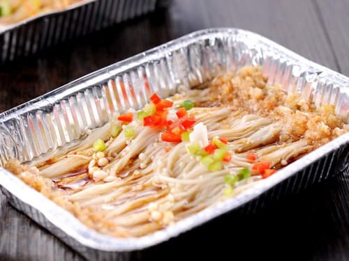 壶关锡纸烤金针菇